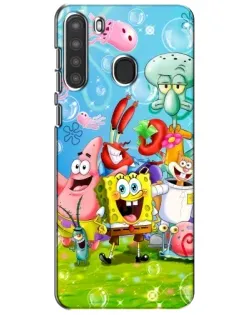 Чехол для Samsung Galaxy A21 (A215) с картинкой «Губка Боб и друзья» Чехол для Samsung Galaxy A21 (A215) с картинкой «Губка Боб и друзья»