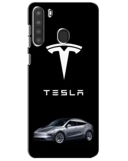 Чехол для Samsung Galaxy A21 (A215) с картинкой «Tesla Model Y» Чехол для Samsung Galaxy A21 (A215) с картинкой «Tesla Model Y»
