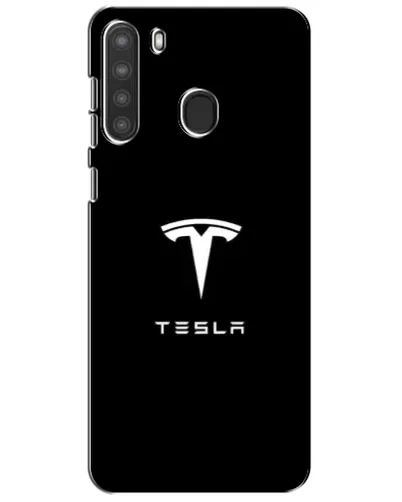 Чехол для Samsung Galaxy A21 (A215) с картинкой «Tesla White Logo» Чехол для Samsung Galaxy A21 (A215) с картинкой «Tesla White Logo»