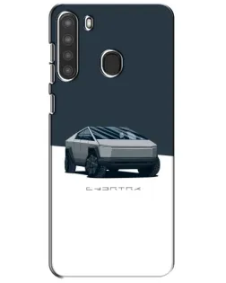 Чехол для Samsung Galaxy A21 (A215) с картинкой «Серебристый Cybertruck Tesla» Чехол для Samsung Galaxy A21 (A215) с картинкой «Серебристый Cybertruck Tesla»