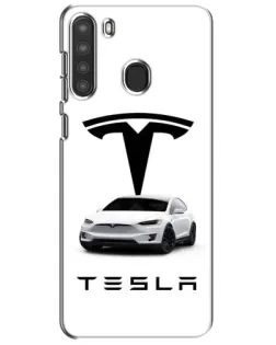 Чехол для Samsung Galaxy A21 (A215) с картинкой «Tesla White Style» Чехол для Samsung Galaxy A21 (A215) с картинкой «Tesla White Style»