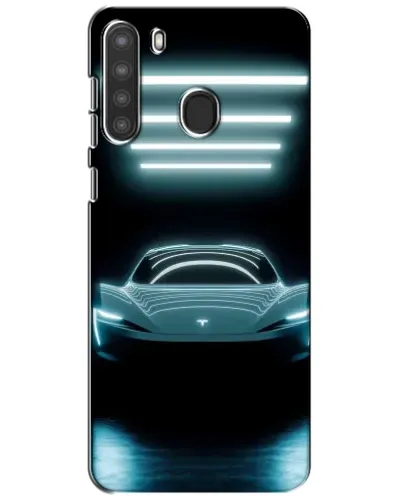 Чехол для Samsung Galaxy A21 (A215) с картинкой «Tesla в неоне» Чехол для Samsung Galaxy A21 (A215) с картинкой «Tesla в неоне»