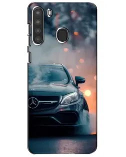 Чехол для Samsung Galaxy A21 (A215) с картинкой «Mercedes — ночной город» Чехол для Samsung Galaxy A21 (A215) с картинкой «Mercedes — ночной город»