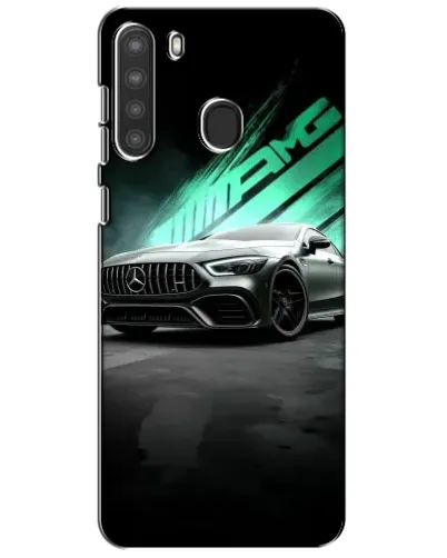 Чехол для Samsung Galaxy A21 (A215) с картинкой «Темный Mercedes AMG»