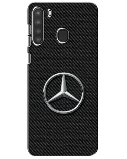 Чехол для Samsung Galaxy A21 (A215) с картинкой «Карбоновый Mercedes стиль» Чехол для Samsung Galaxy A21 (A215) с картинкой «Карбоновый Mercedes стиль»