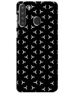 Чехол для Samsung Galaxy A21 (A215) с картинкой «Mercedes паттерн звезд» Чехол для Samsung Galaxy A21 (A215) с картинкой «Mercedes паттерн звезд»