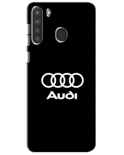 Чехол для Samsung Galaxy A21 (A215) с картинкой «Классическое лого Audi» Чехол для Samsung Galaxy A21 (A215) с картинкой «Классическое лого Audi»
