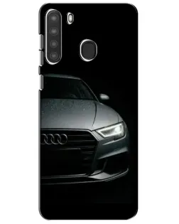 Чехол для Samsung Galaxy A21 (A215) с картинкой «Audi — детализация кузова» Чехол для Samsung Galaxy A21 (A215) с картинкой «Audi — детализация кузова»