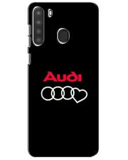 Чехол для Samsung Galaxy A21 (A215) с картинкой «Логотип Audi Heart» Чехол для Samsung Galaxy A21 (A215) с картинкой «Логотип Audi Heart»