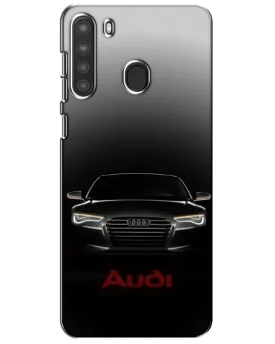 Чехол для Samsung Galaxy A21 (A215) с картинкой «Audi — градиентный контур»