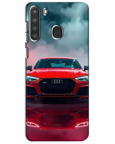 Чехол для Samsung Galaxy A21 (A215) с картинкой «Audi RS — красный стиль»