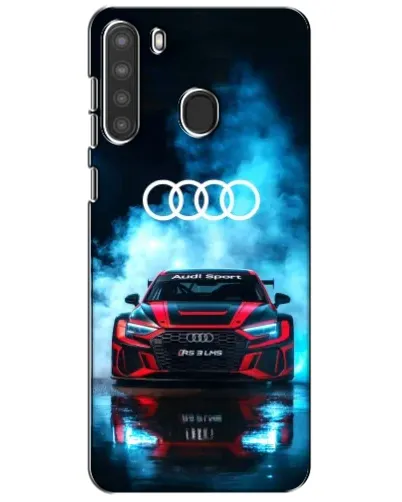 Чехол для Samsung Galaxy A21 (A215) с картинкой «Audi Sport — неон»