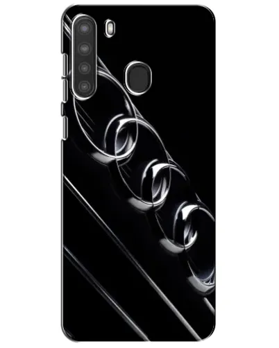 Чехол для Samsung Galaxy A21 (A215) с картинкой «Audi — абстрактные кольца»
