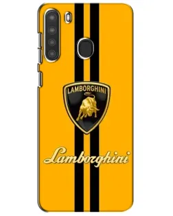 Чохол для Samsung Galaxy A21 (A215) з картинкою «Lamborghini Stripe жовтий» Чохол для Samsung Galaxy A21 (A215) з картинкою «Lamborghini Stripe жовтий»