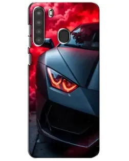 Чохол для Samsung Galaxy A21 (A215) з картинкою «Lamborghini червоне сяйво» Чохол для Samsung Galaxy A21 (A215) з картинкою «Lamborghini червоне сяйво»