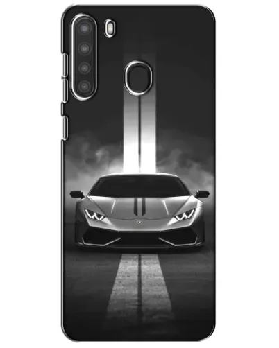 Чехол для Samsung Galaxy A21 (A215) с картинкой «Lamborghini симметрия дорог»