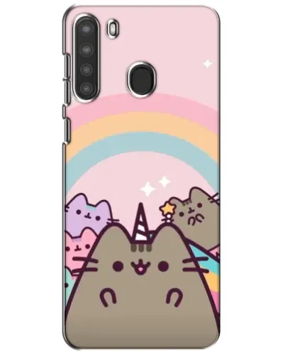 Чехол для Samsung Galaxy A21 (A215) с картинкой «Единорог Pusheen»