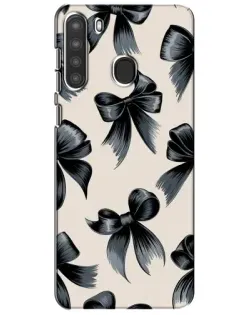 Чехол для Samsung Galaxy A21 (A215) с картинкой «Банты Coquette» Чехол для Samsung Galaxy A21 (A215) с картинкой «Банты Coquette»