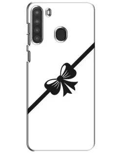 Чехол для Samsung Galaxy A21 (A215) с картинкой «Диагональный бант» Чехол для Samsung Galaxy A21 (A215) с картинкой «Диагональный бант»