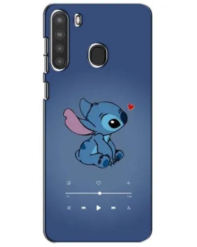Чехол для Samsung Galaxy A21 (A215) с картинкой «Музыкальный Stitch»