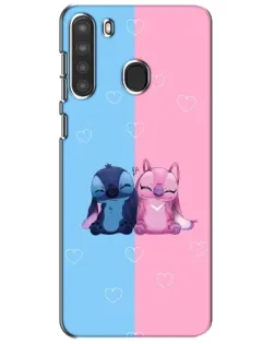 Чехол для Samsung Galaxy A21 (A215) с картинкой «Stitch и Angel Love» Чехол для Samsung Galaxy A21 (A215) с картинкой «Stitch и Angel Love»