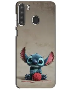 Чехол для Samsung Galaxy A21 (A215) с картинкой «Стич на коричневом фоне» Чехол для Samsung Galaxy A21 (A215) с картинкой «Стич на коричневом фоне»