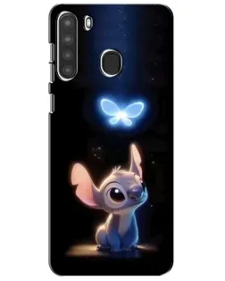 Чехол для Samsung Galaxy A21 (A215) с картинкой «Сияющий Стич» Чехол для Samsung Galaxy A21 (A215) с картинкой «Сияющий Стич»