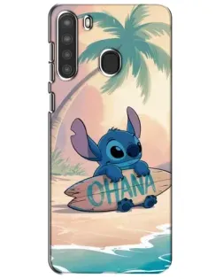 Чехол для Samsung Galaxy A21 (A215) с картинкой «Стич на серфе» Чехол для Samsung Galaxy A21 (A215) с картинкой «Стич на серфе»