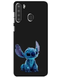 Чехол для Samsung Galaxy A21 (A215) с картинкой «Стич на черном» Чехол для Samsung Galaxy A21 (A215) с картинкой «Стич на черном»