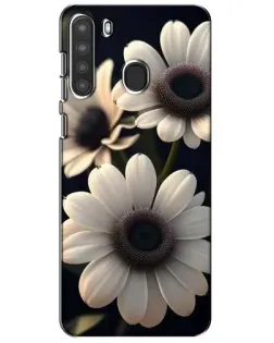 Чехол для Samsung Galaxy A21 (A215) с картинкой «Белые маргаритки макро» Чехол для Samsung Galaxy A21 (A215) с картинкой «Белые маргаритки макро»