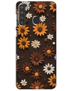 Чехол для Samsung Galaxy A21 (A215) с картинкой «Узор из маленьких подсолнухов» Чехол для Samsung Galaxy A21 (A215) с картинкой «Узор из маленьких подсолнухов»