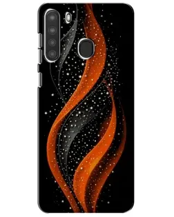 Чехол для Samsung Galaxy A21 (A215) с картинкой «Огненная звездная волна» Чехол для Samsung Galaxy A21 (A215) с картинкой «Огненная звездная волна»