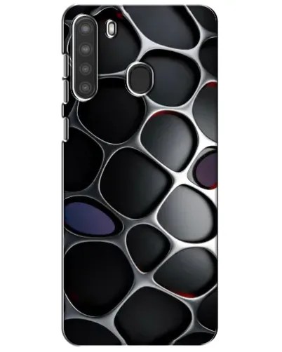 Чехол для Samsung Galaxy A21 (A215) с картинкой «Объемная темная решетка» Чехол для Samsung Galaxy A21 (A215) с картинкой «Объемная темная решетка»