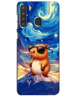 Чехол для Samsung Galaxy A21 (A215) с картинкой «Капибара Ван Гога»