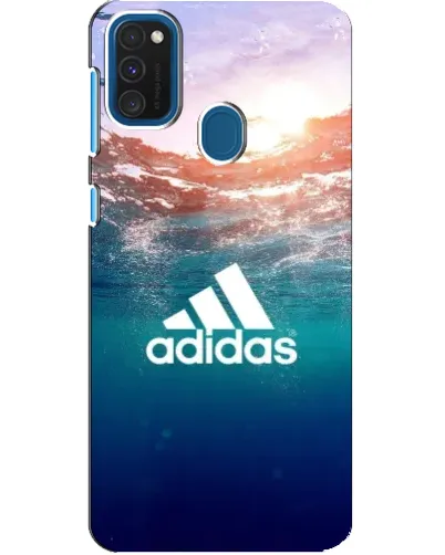 Чехол для Samsung Galaxy A21s с картинкой «Океанская глубина адидас» Чехол для Samsung Galaxy A21s с картинкой «Океанская глубина адидас»