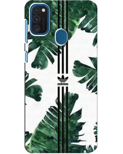 Чехол для Samsung Galaxy A21s с картинкой «Пальмовые листья адидас» Чехол для Samsung Galaxy A21s с картинкой «Пальмовые листья адидас»