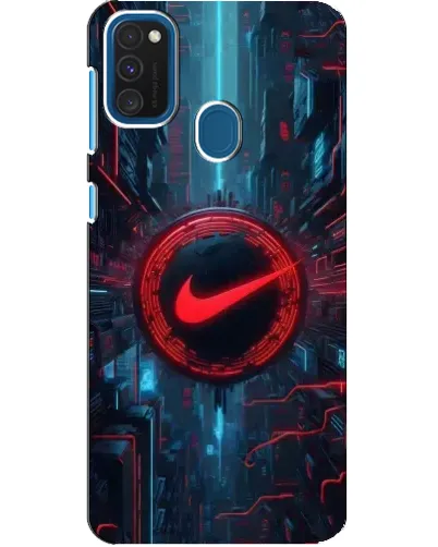 Чехол для Samsung Galaxy A21s с картинкой «Техногенный стиль Nike» Чехол для Samsung Galaxy A21s с картинкой «Техногенный стиль Nike»