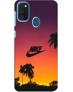 Чехол для Samsung Galaxy A21s с картинкой «Nike на закате солнца» Чехол для Samsung Galaxy A21s с картинкой «Nike на закате солнца»