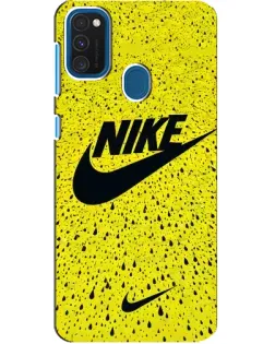 Чехол для Samsung Galaxy A21s с картинкой «Желтый текстурный Nike» Чехол для Samsung Galaxy A21s с картинкой «Желтый текстурный Nike»
