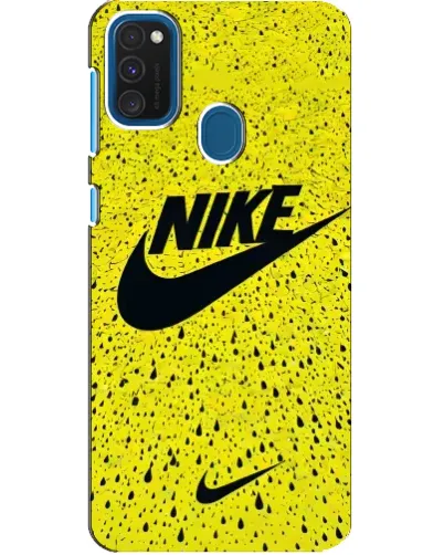 Чехол для Samsung Galaxy A21s с картинкой «Желтый текстурный Nike» Чехол для Samsung Galaxy A21s с картинкой «Желтый текстурный Nike»