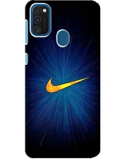 Чехол для Samsung Galaxy A21s с картинкой «Синий пульс Nike» Чехол для Samsung Galaxy A21s с картинкой «Синий пульс Nike»