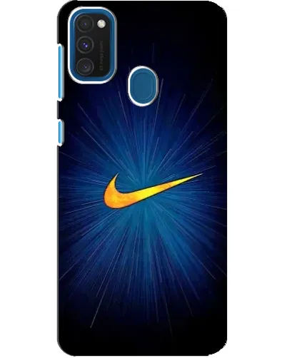 Чехол для Samsung Galaxy A21s с картинкой «Синий пульс Nike» Чехол для Samsung Galaxy A21s с картинкой «Синий пульс Nike»