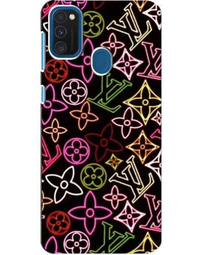 Чехол для Samsung Galaxy A21s с картинкой «Неоновый микс Nike»