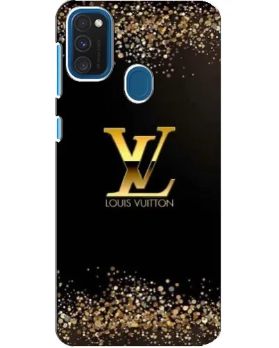 Чехол для Samsung Galaxy A21s с картинкой «LV — золотые искры»