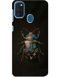 Чехол для Samsung Galaxy A21s с картинкой «LV — мраморный принт»