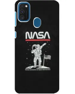 Чехол для Samsung Galaxy A21s с картинкой «NASA — шагаем по Луне» Чехол для Samsung Galaxy A21s с картинкой «NASA — шагаем по Луне»