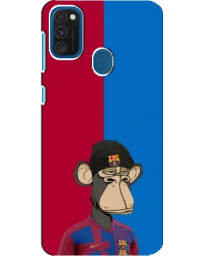 Чехол для Samsung Galaxy A21s с картинкой «Bored Ape — фанат Барсы» Чехол для Samsung Galaxy A21s с картинкой «Bored Ape — фанат Барсы»