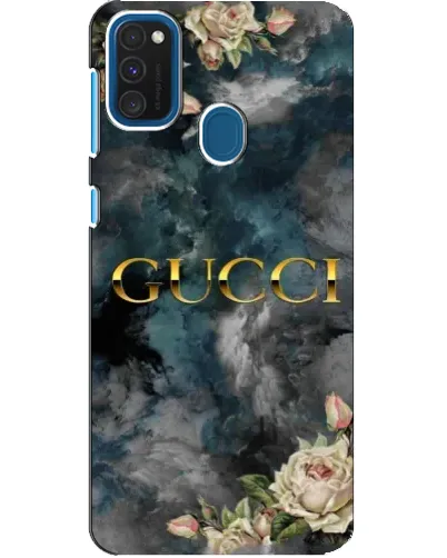 Чехол для Samsung Galaxy A21s с картинкой «Абстрактные цветы Gucci» Чехол для Samsung Galaxy A21s с картинкой «Абстрактные цветы Gucci»