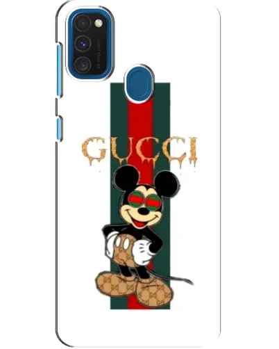 Чехол для Samsung Galaxy A21s с картинкой «Микки Маус Gucci — полосы» Чехол для Samsung Galaxy A21s с картинкой «Микки Маус Gucci — полосы»