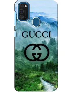 Чехол для Samsung Galaxy A21s с картинкой «Gucci — горный пейзаж» Чехол для Samsung Galaxy A21s с картинкой «Gucci — горный пейзаж»